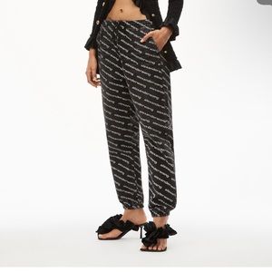Alexander Wang Logo print jogger in denim XS $395.00